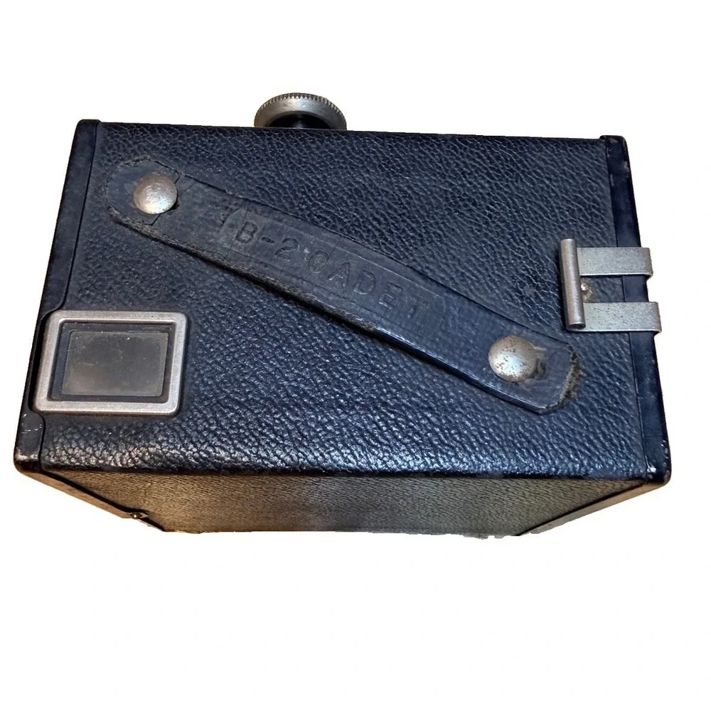 AGFA B-2 CADET Antique Vintage Box Snap Shot Film Camera USA ANSCO